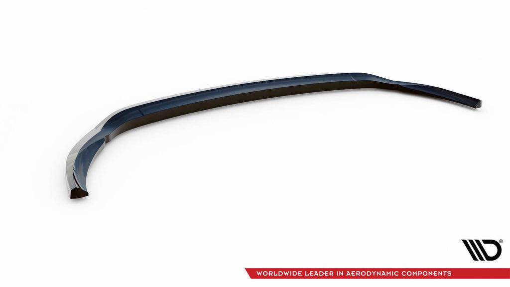 Maxton Design Street+ Spoilerlippe Front Ansatz V.1 passend für Mercedes-Benz C AMG Line Limousine / Coupe / Kombi W205 / C205 / S205 Facelift schwarz Hochglanz