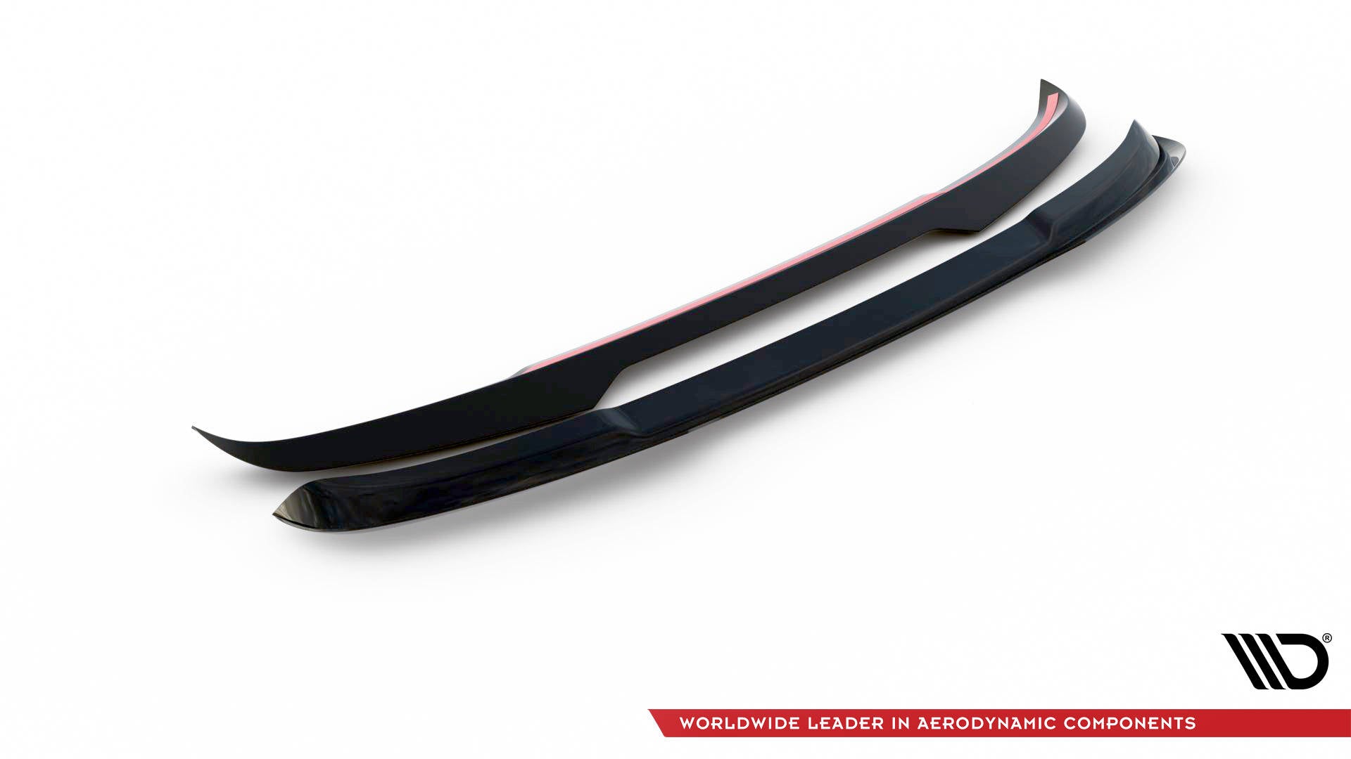 Maxton Design Spoiler CAP passend für Ford Edge Mk2 schwarz Hochglanz