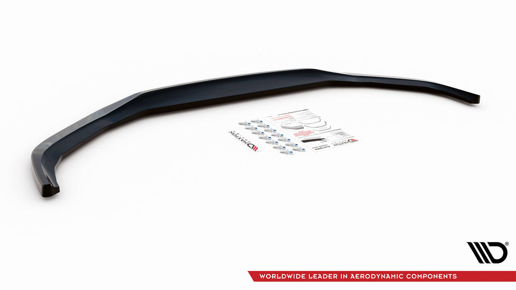 Maxton Design Street+ Spoilerlippe Front Ansatz V.1 passend für BMW 5er G30 / G31 schwarz Hochglanz