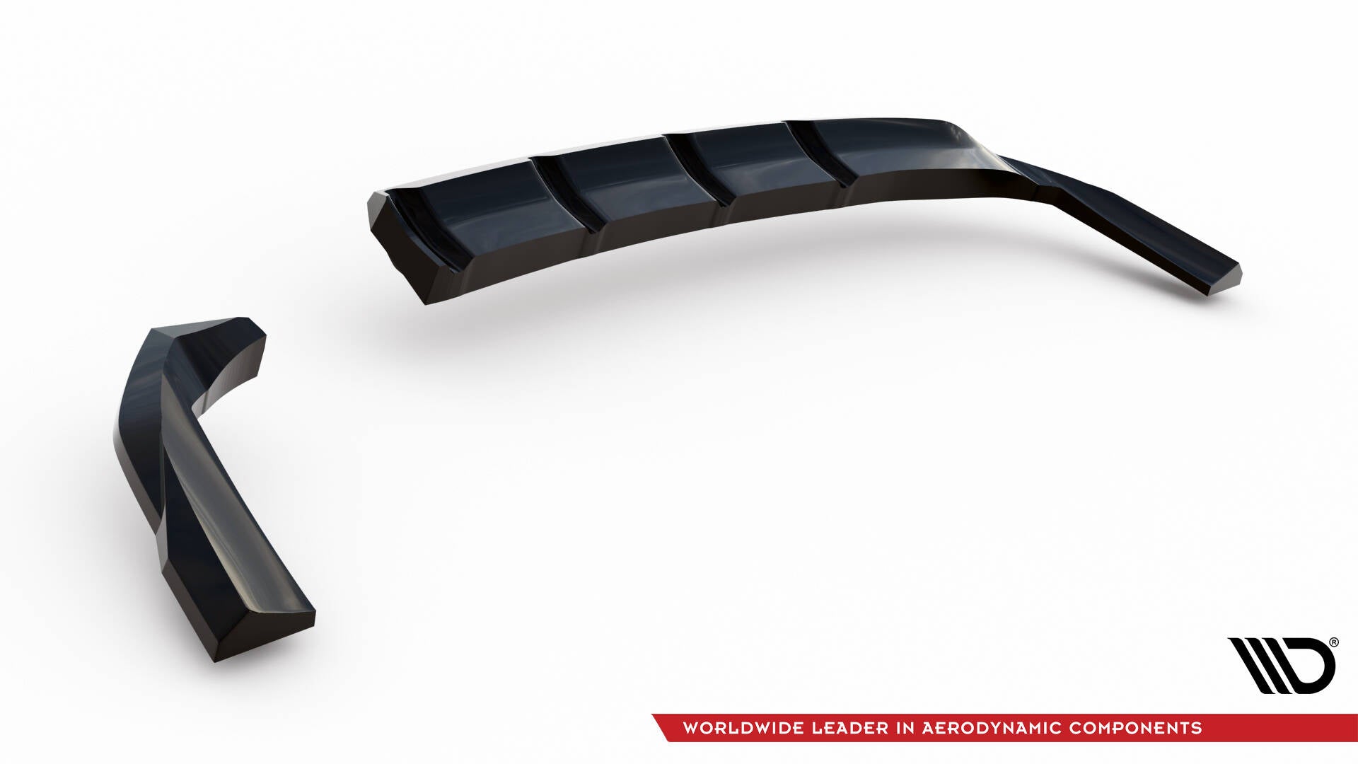Maxton Design Street+ Mittlerer Diffusor RACE passend für Hyundai Tucson N-Line Mk4 schwarz Hochglanz