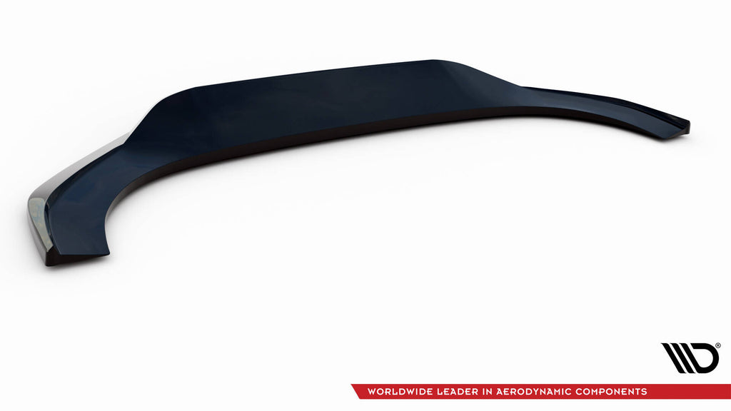 Maxton Design Street+ Spoilerlippe Front Ansatz V.2 passend für Audi SQ7 / Q7 S-Line Mk2 schwarz Hochglanz