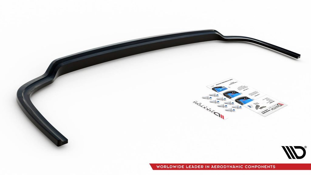 Maxton Design Heckansatz VW Caddy Mk5 / Ford Transit Connect Mk3 schwarz Hochglanz für Volkswagen Caddy Mk5