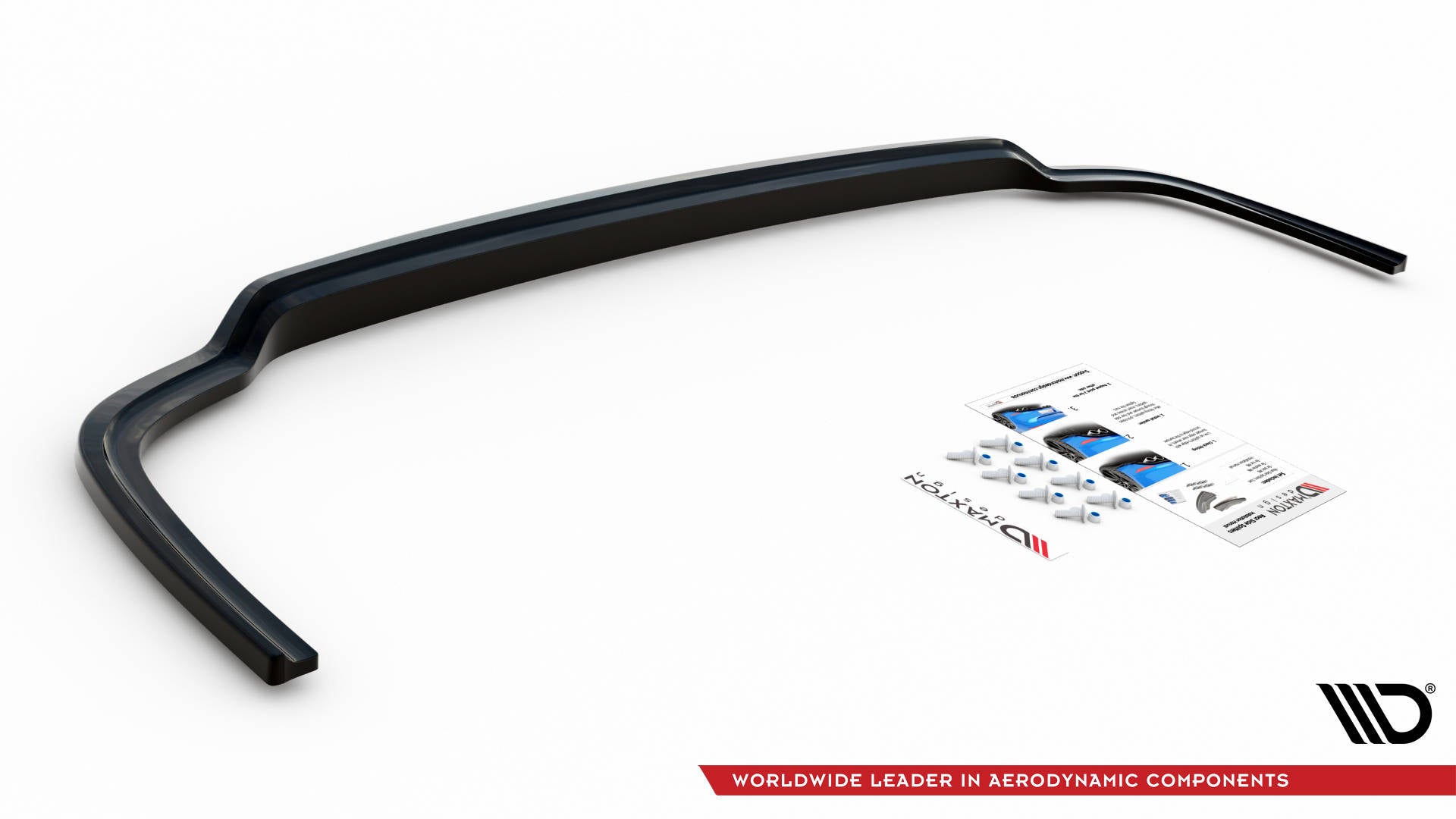 Maxton Design Heckansatz VW Caddy Mk5 / Ford Transit Connect Mk3 schwarz Hochglanz für Volkswagen Caddy Mk5