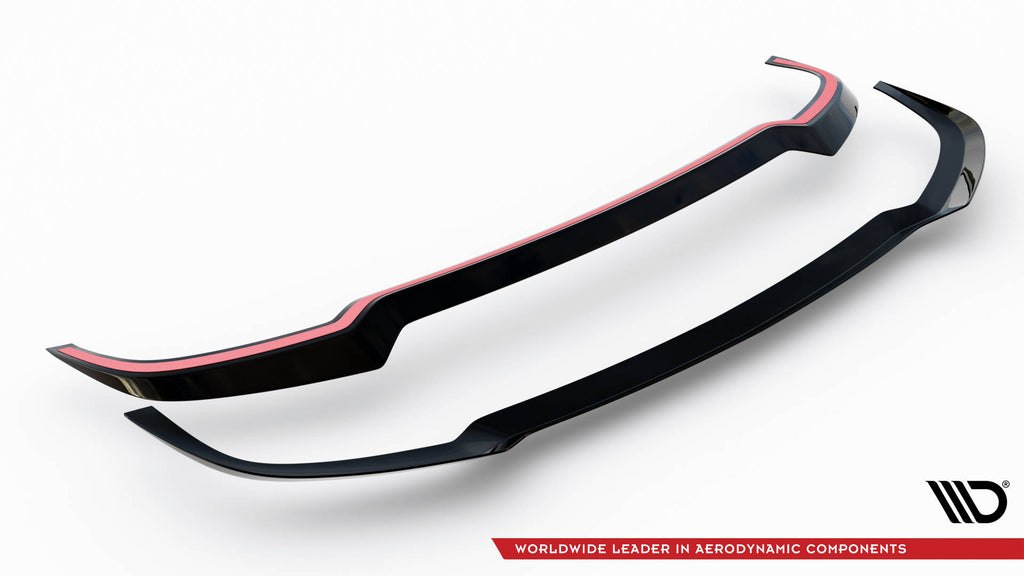Maxton Design Spoiler CAP passend für Porsche 911 Carrera Aero 992 schwarz Hochglanz