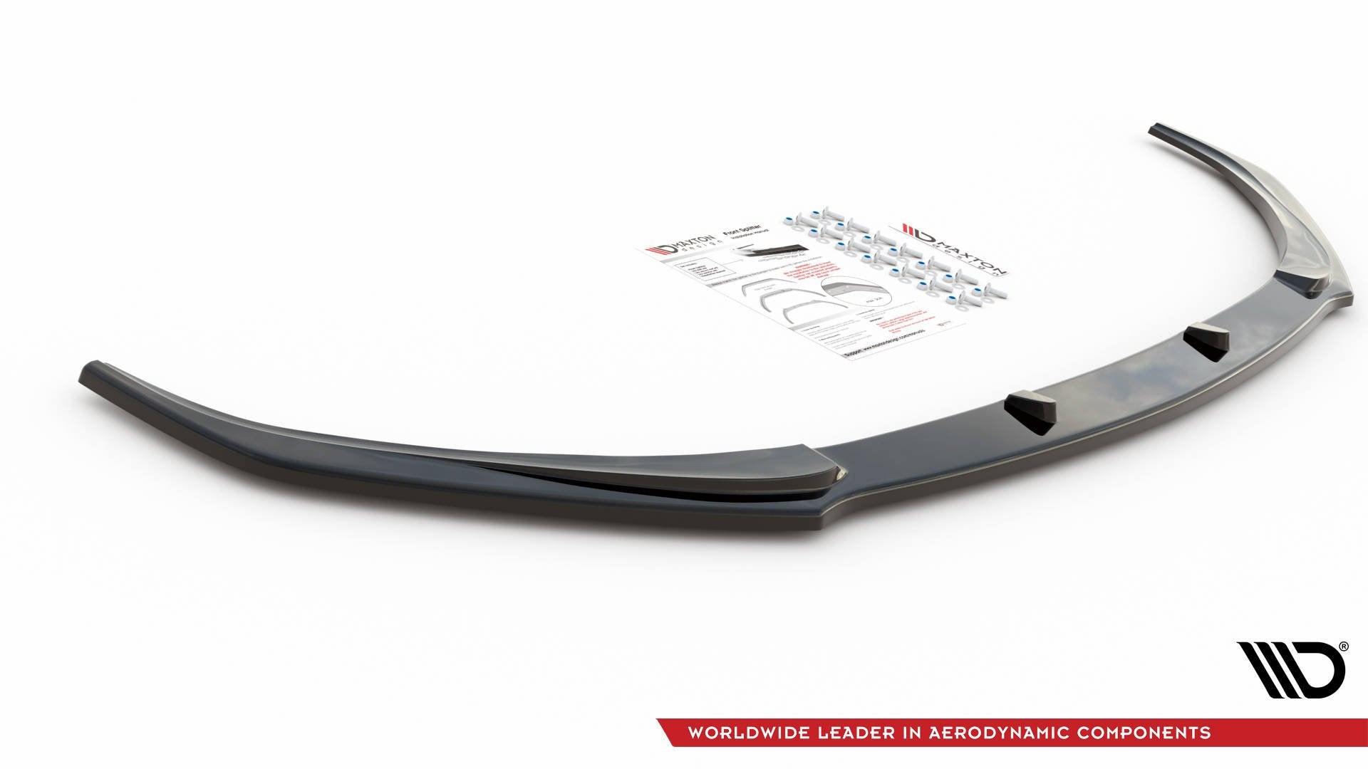 Maxton Design Street+ Spoilerlippe Front Ansatz passend für Lexus LS Mk4 Facelift schwarz Hochglanz