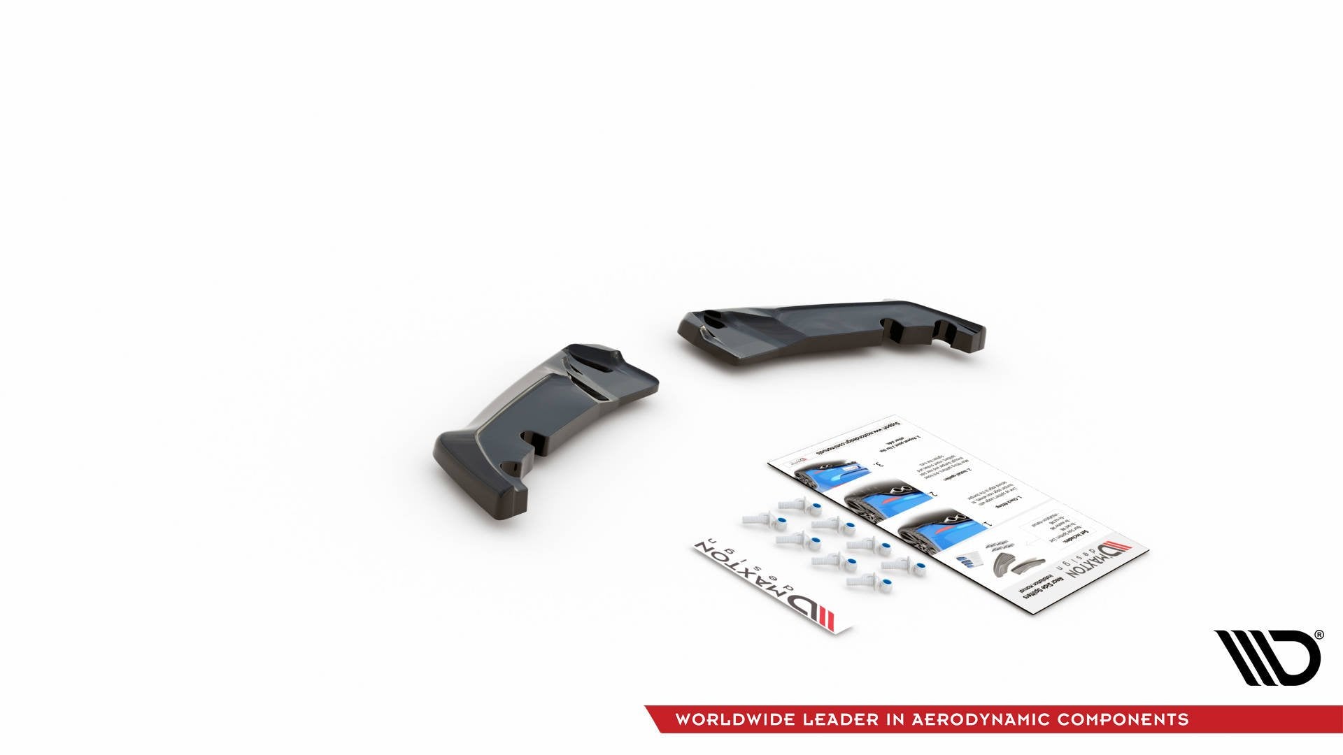 Maxton Design Heck Ansatz Flaps Diffusor V.3 passend für Toyota GR Yaris Mk4 schwarz Hochglanz