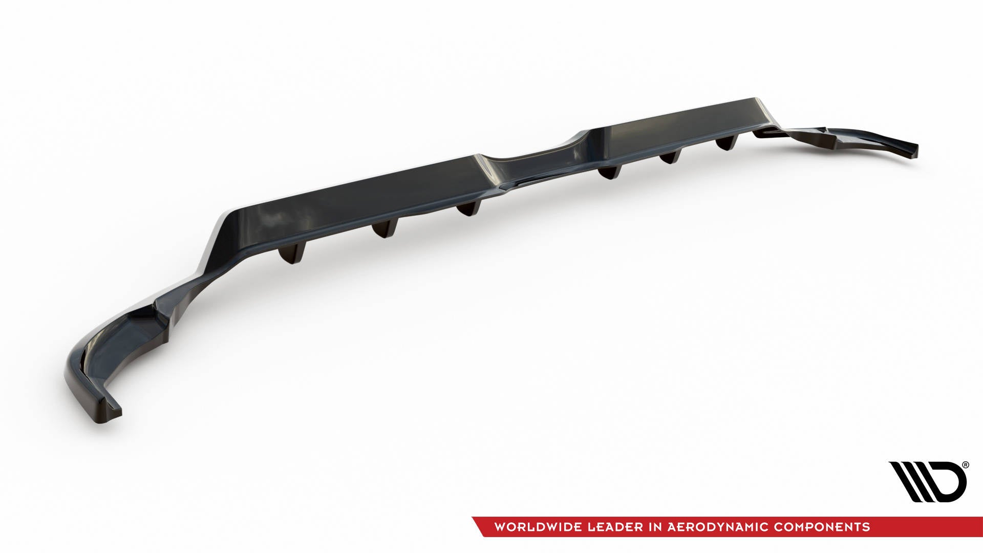 Maxton Design Street+ Mittlerer Diffusor RACE V.2 passend für Toyota Yaris Mk4 schwarz Hochglanz