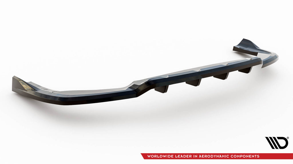 Maxton Design Street+ Mittlerer Diffusor RACE passend für Alfa Romeo Stelvio Quadrifoglio Mk1 schwarz Hochglanz