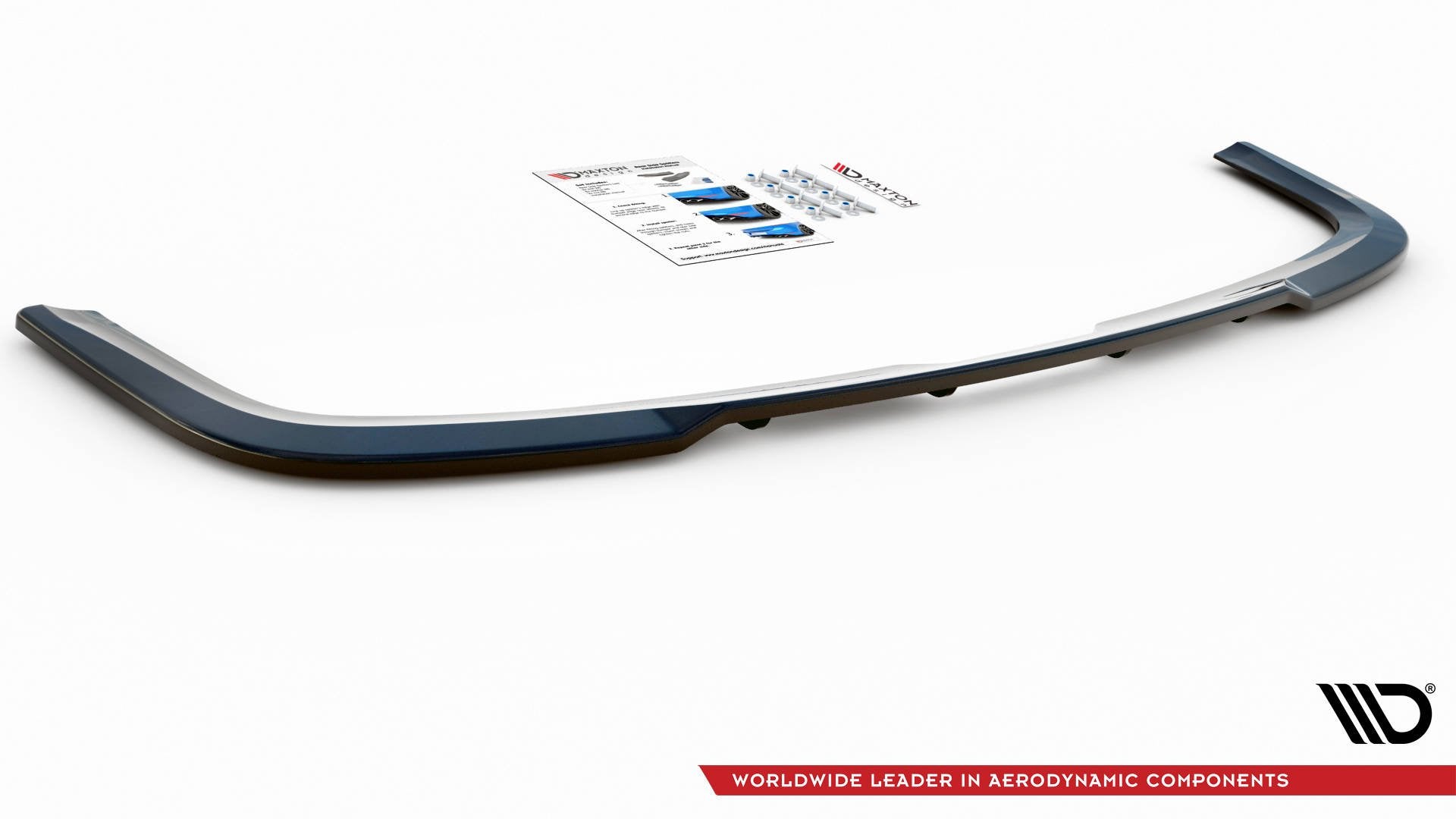 Maxton Design Street+ Mittlerer Diffusor RACE passend für VW Caddy Mk. 4 schwarz Hochglanz