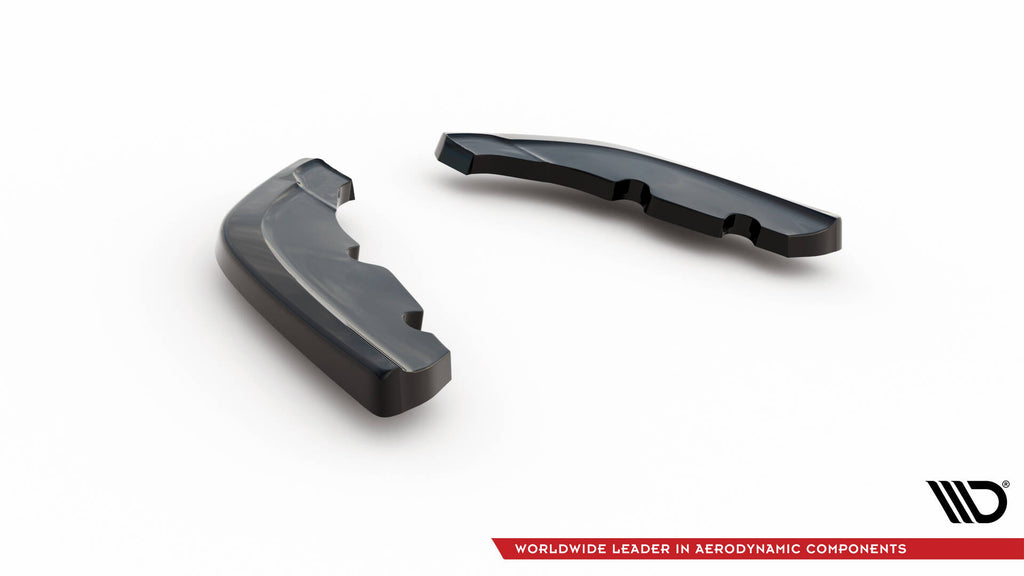 Maxton Design Heck Ansatz Flaps Diffusor V.7 passend für BMW 1er M-Paket / M135i F40 schwarz Hochglanz
