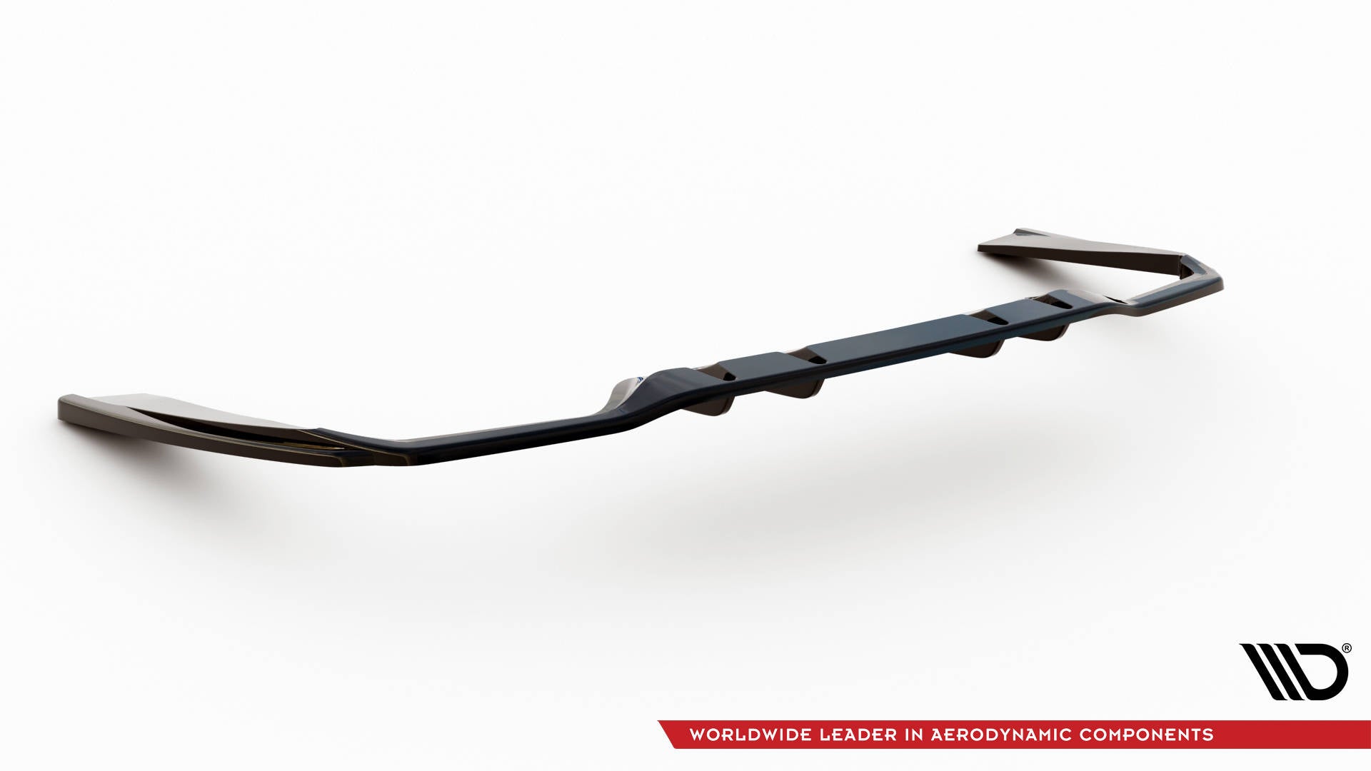 Maxton Design Street+ Mittlerer Diffusor RACE passend für Mercedes-AMG C 43 Limousine W205 Facelift schwarz Hochglanz