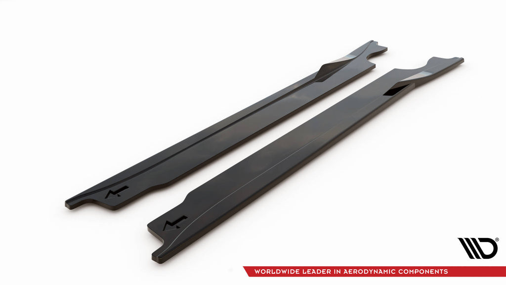 Maxton Design Street+ Seitenschweller Leisten passend für V.1 passend für Porsche 911 Carrera Aero / Carrera GTS 992 schwarz Hochglanz