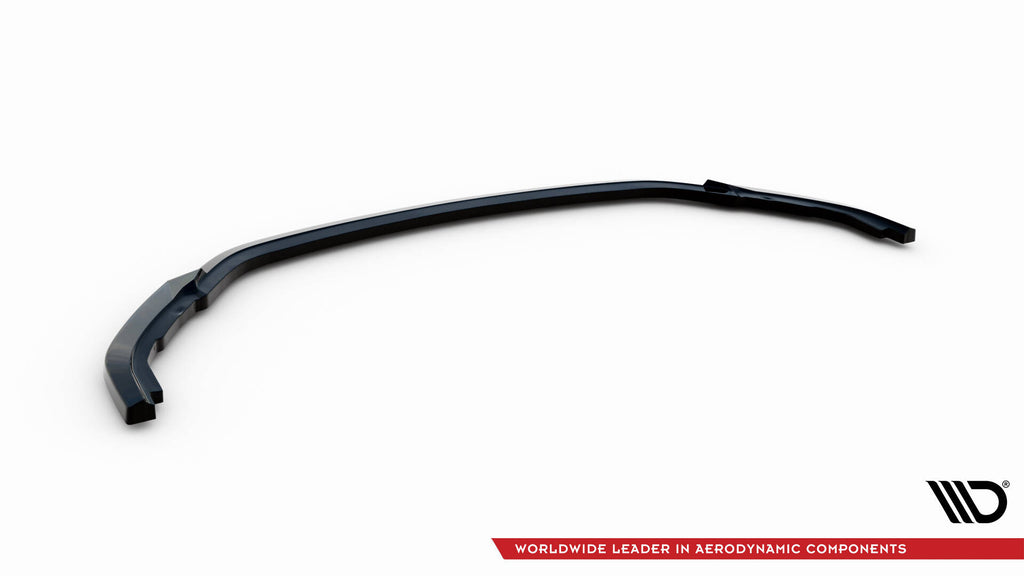 Maxton Design Street+ Spoilerlippe Front Ansatz passend für Renault Express Mk2 schwarz Hochglanz
