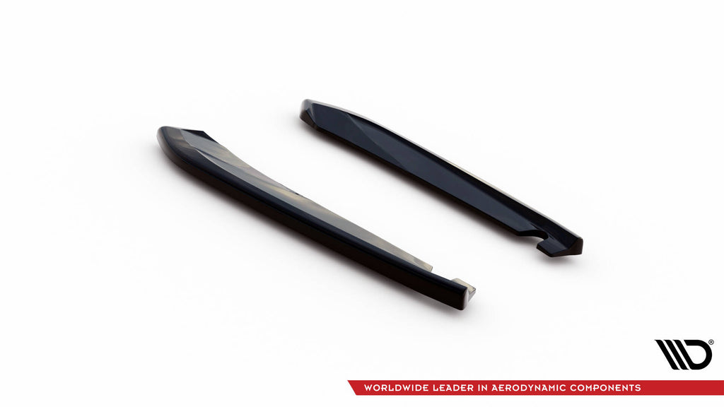 Maxton Design Heck Ansatz Flaps Diffusor V.1 passend für Seat Leon Cupra Sportstourer Mk3 schwarz Hochglanz