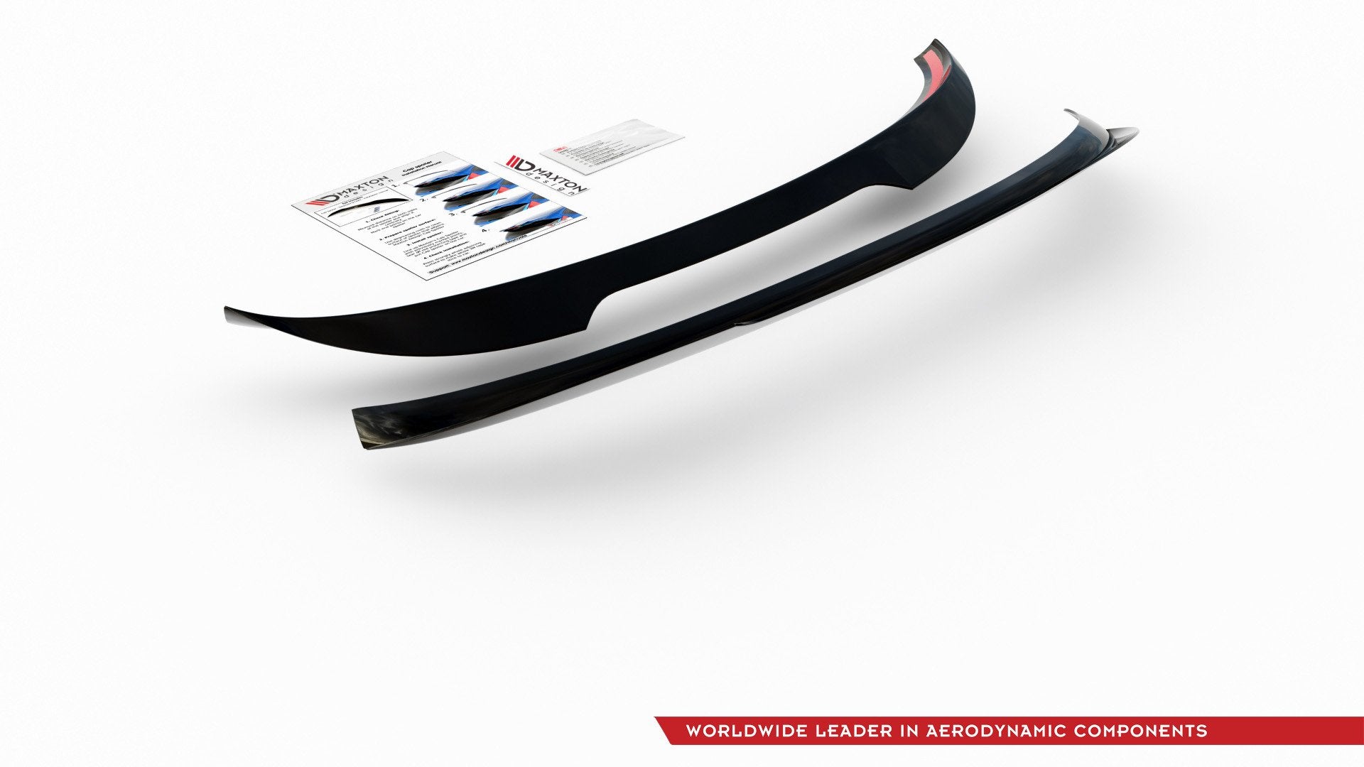 Maxton Design Spoiler CAP passend für Mini Countryman Mk1 JCW schwarz Hochglanz