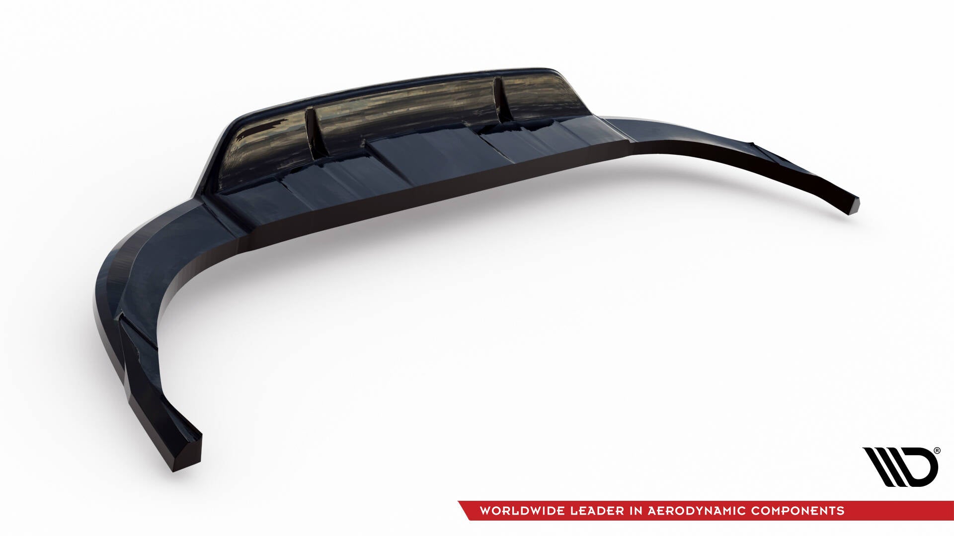Maxton Design Street+ Mittlerer Diffusor RACE passend für Audi Q8 S-Line Mk1 schwarz Hochglanz