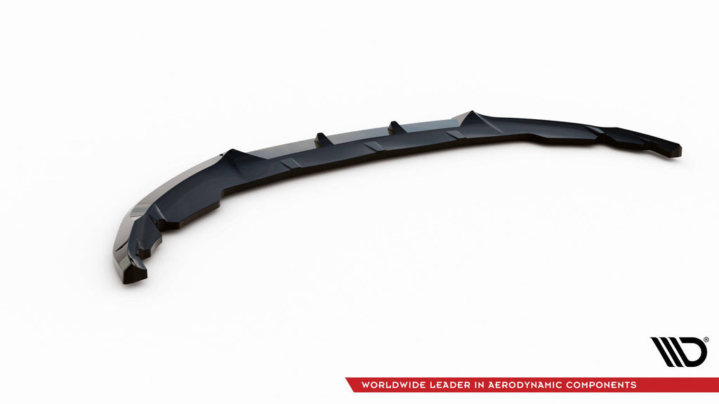 Maxton Design Street+ Spoilerlippe Front Ansatz V.1 passend für Mini Cooper Clubman John Cooper Works F54 Facelift schwarz Hochglanz