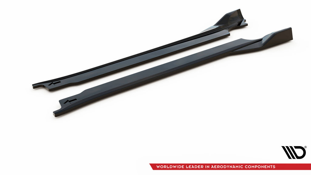 Maxton Design Street+ Seitenschweller Leisten V.2 passend für Porsche 911 Carrera Aero / Carrera GTS 992 schwarz Hochglanz