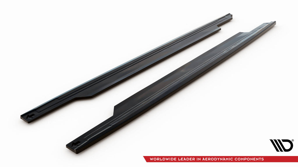 Maxton Design Street+ Seitenschweller Leisten passend für Kia Ceed GT Mk3 schwarz Hochglanz