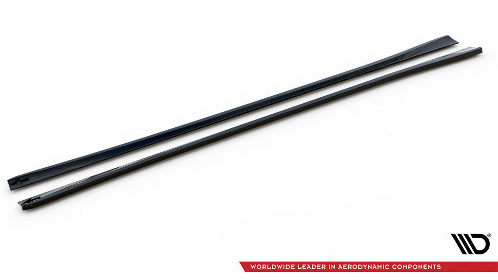 Maxton Design Street+ Seitenschweller Leisten passend für Audi A6 C8 schwarz Hochglanz