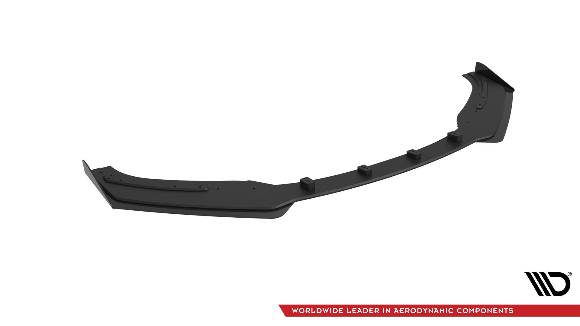 Maxton Design Street Pro Street+ Spoilerlippe Front Ansatz + Flaps passend für Audi TT S / S-Line 8S schwarz Hochglanz
