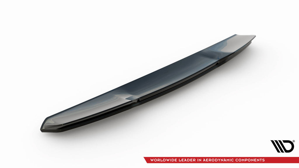 Maxton Design Höher Spoiler CAP 3D passend für Audi RSQ8 Mk1 Facelift schwarz Hochglanz