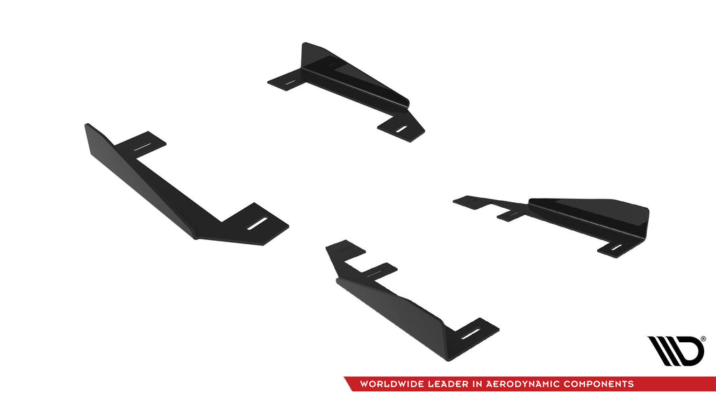 Maxton Design Seitenschweller Flaps passend für BMW 2 Coupe G42 schwarz Hochglanz