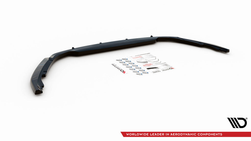 Maxton Design Street+ Spoilerlippe Front Ansatz V.1 passend für Renault Clio Mk5 schwarz Hochglanz