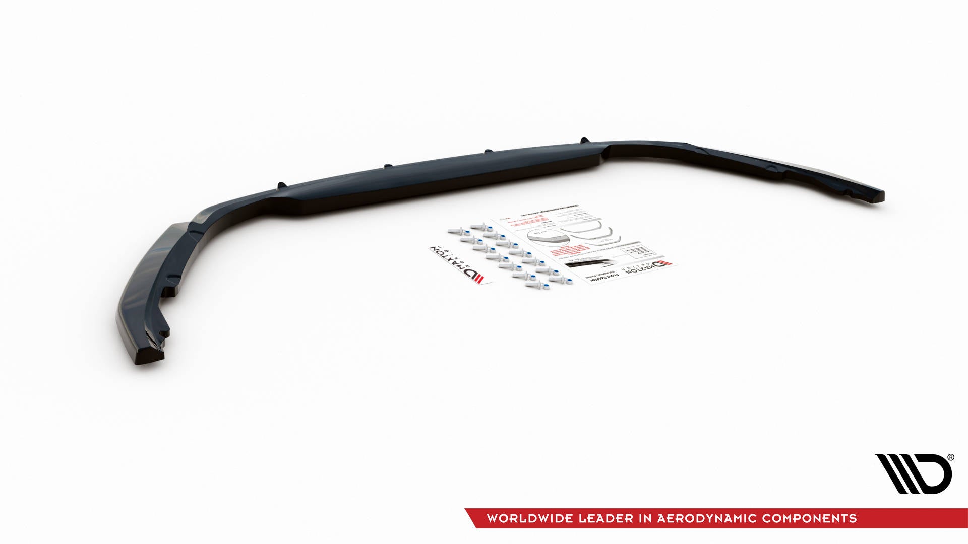Maxton Design Street+ Spoilerlippe Front Ansatz V.1 passend für Renault Clio Mk5 schwarz Hochglanz