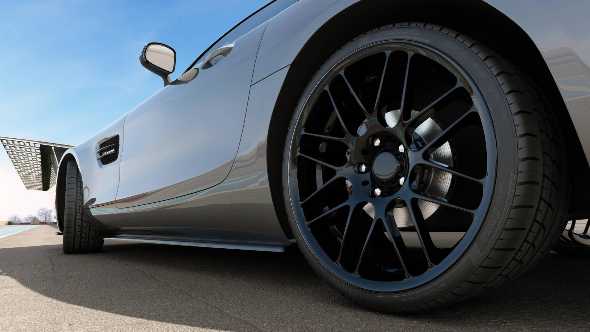 Maxton Design Street+ Seitenschweller Leisten passend für Mercedes-AMG GT / GT S C190 Facelift schwarz Hochglanz
