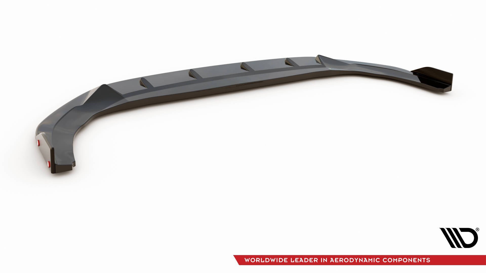 Maxton Design Street+ Spoilerlippe Front Ansatz V.3 + Flaps passend für VW Golf GTI / GTE / GTD / R-Line Mk8