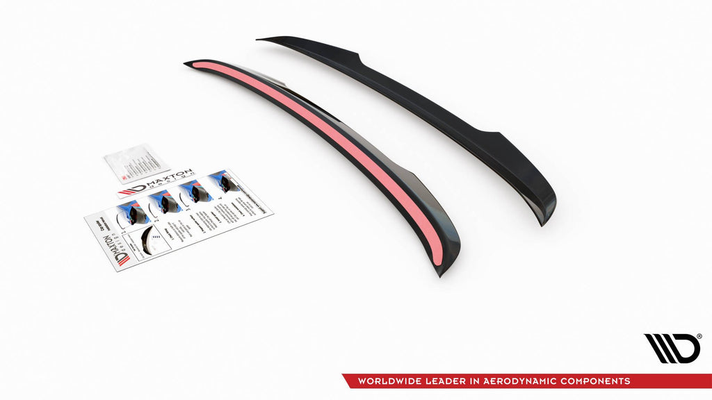 Maxton Design Spoiler CAP passend für Ford Escape Mk3 schwarz Hochglanz