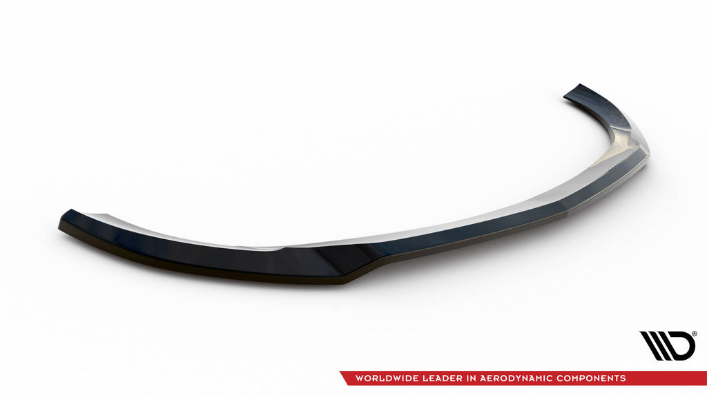 Maxton Design Street+ Spoilerlippe Front Ansatz V.1 passend für Mercedes-Benz E AMG-Line W213 Facelift schwarz Hochglanz