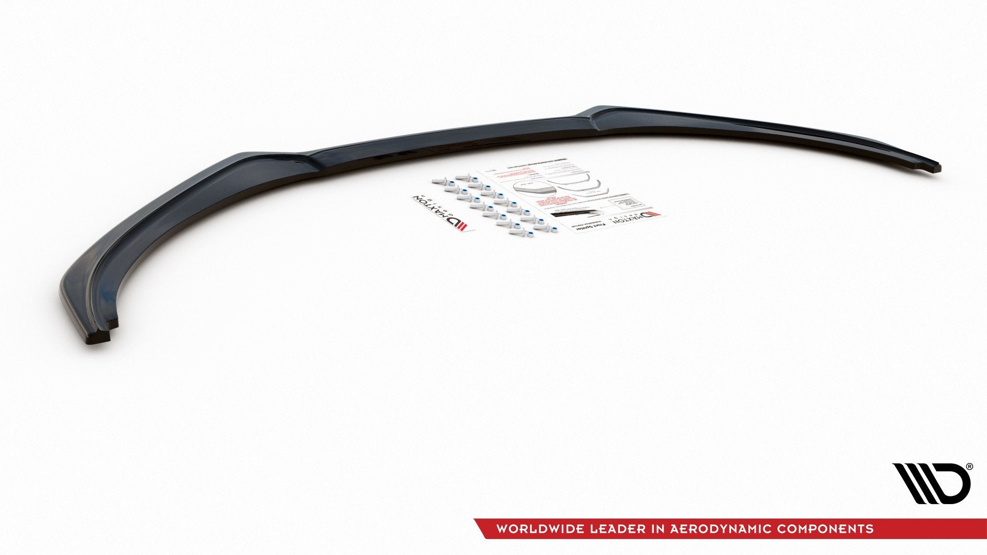 Maxton Design Street+ Spoilerlippe Front Ansatz passend für Jaguar XJ R-Sport X351 Facelift schwarz Hochglanz