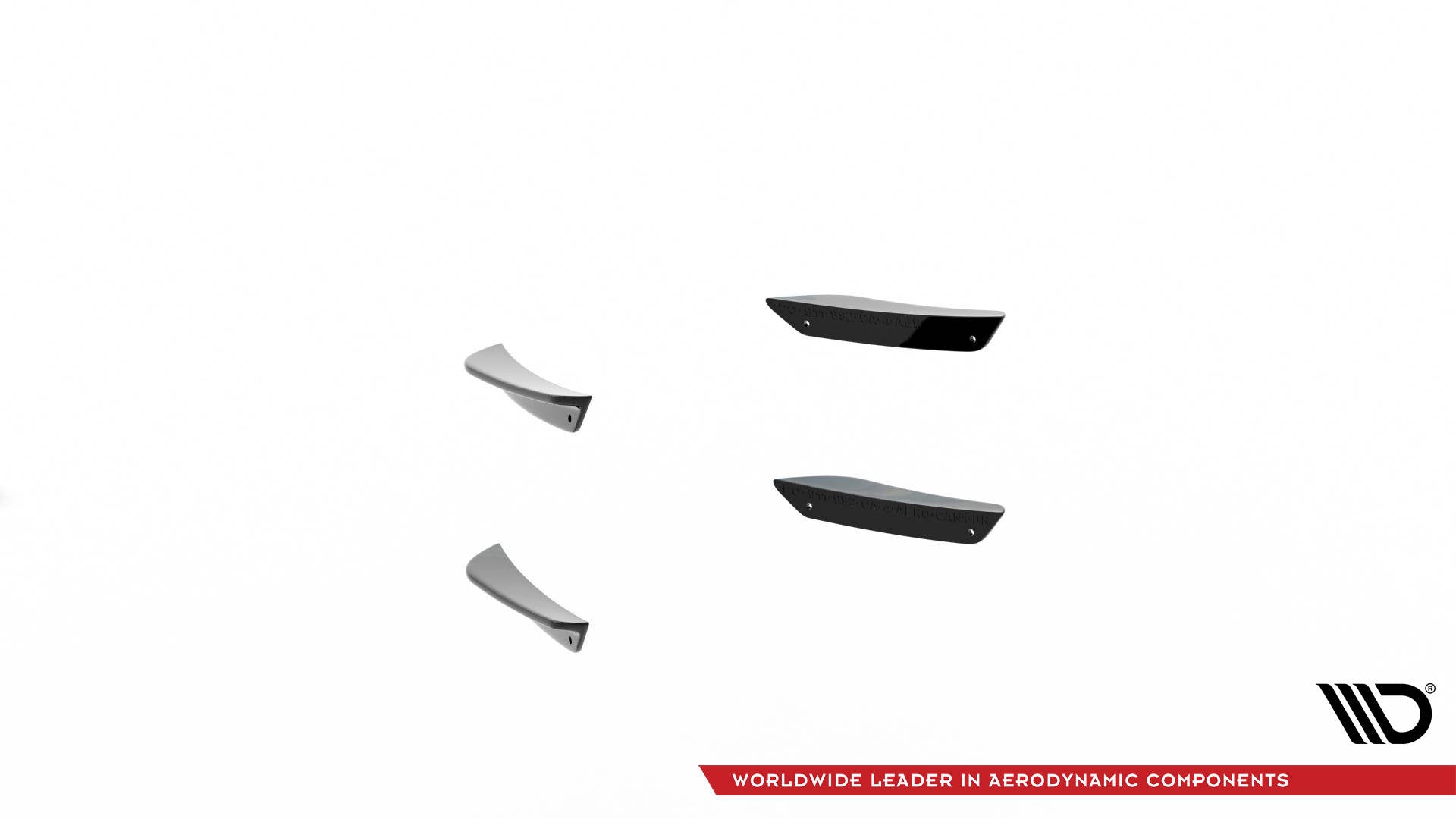 Maxton Design Stoßstangenflügel vorne (Canards) Porsche 911 Carrera Aero 992 für Porsche