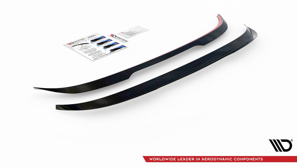 Maxton Design Spoiler CAP passend für Mitsubishi Lancer Sportback Mk8 schwarz Hochglanz