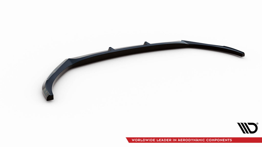Maxton Design Street+ Spoilerlippe Front Ansatz V.1 passend für Hyundai I20 Mk2 Facelift schwarz Hochglanz