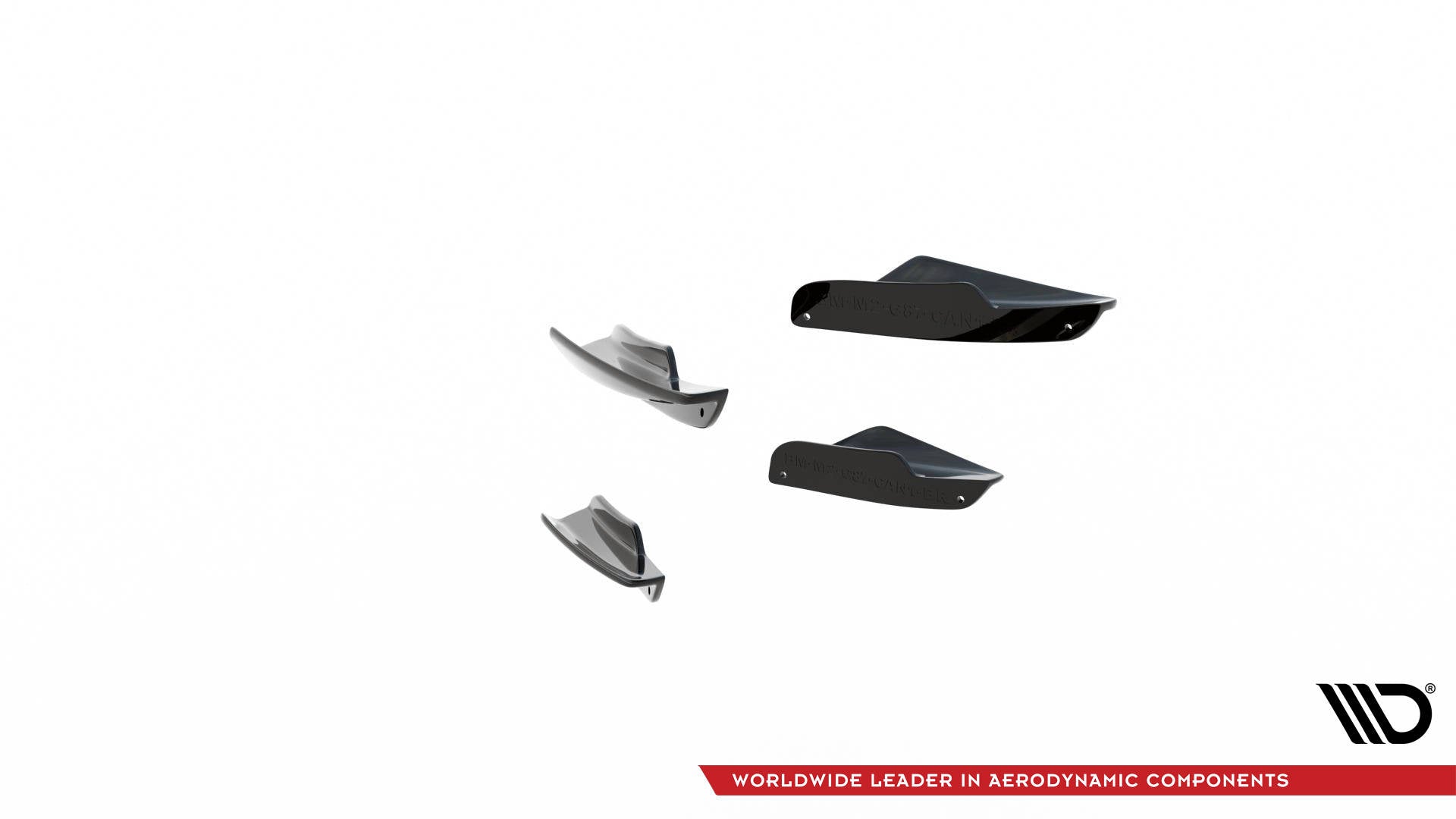 Maxton Design Stoßstangen Flaps Wings vorne Canards passend für BMW M2 G87