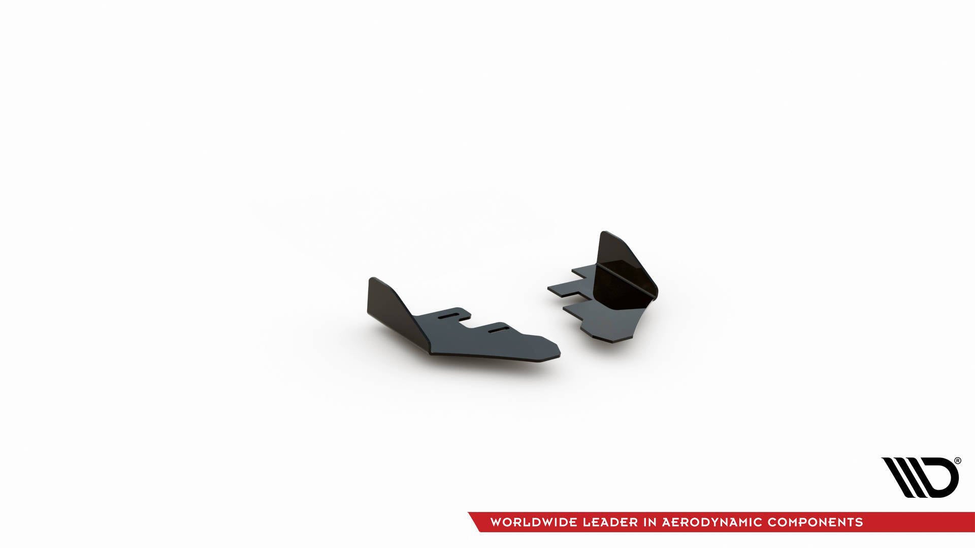 Maxton Design Hintere Seiten Flaps passend für VW Golf GTI Mk6 schwarz Hochglanz