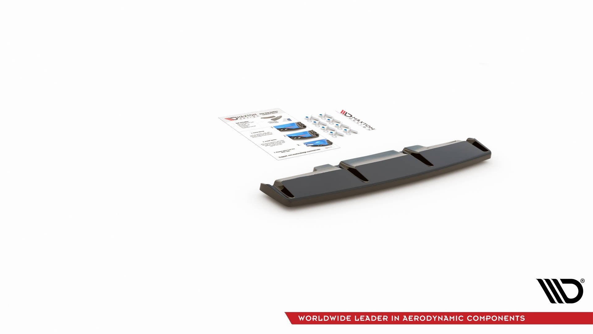 Maxton Design Heckansatz VW Golf R Hatchback Mk8 / Mk8 Facelift schwarz Hochglanz für Volkswagen Golf Mk8 Facelift