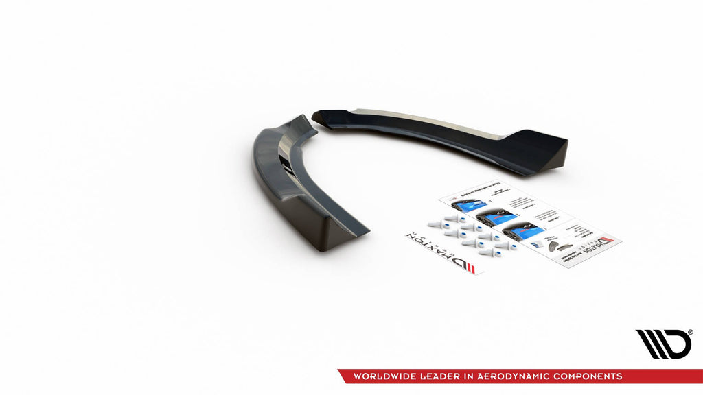 Maxton Design Heck Ansatz Flaps Diffusor passend für Ford Escape Mk3 schwarz Hochglanz