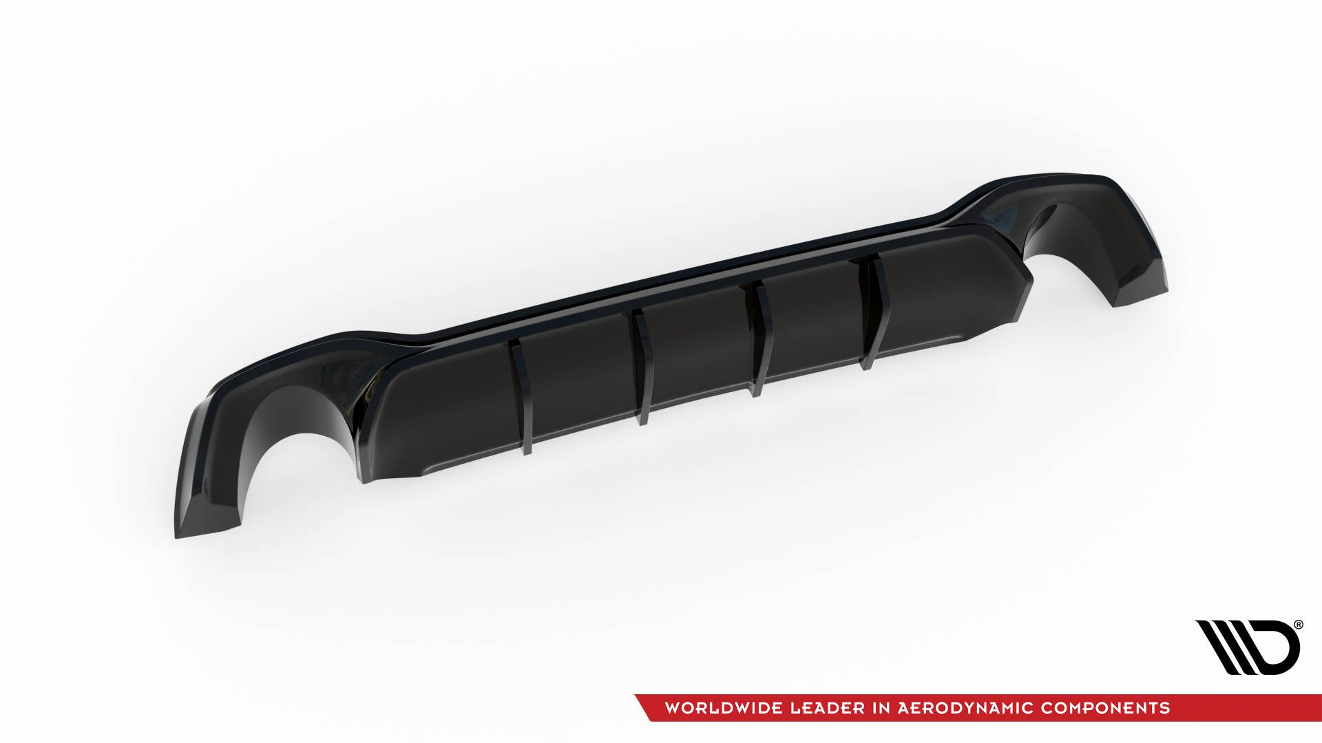 Maxton Design Diffusor Heck Ansatz V.2 passend für Ford Focus Kombi ST Mk4 schwarz Hochglanz