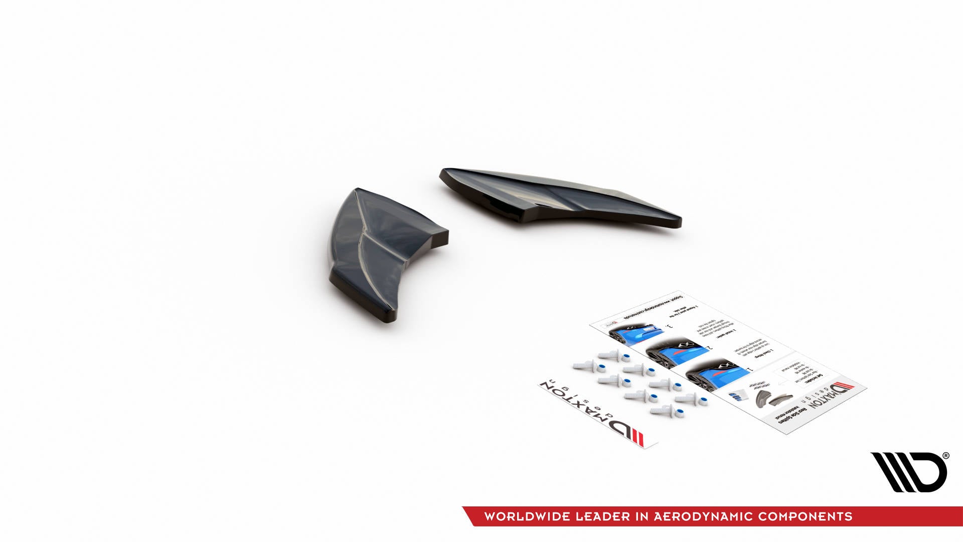 Maxton Design Heck Ansatz Flaps Diffusor V.4 passend für VW Golf R Mk7 schwarz Hochglanz
