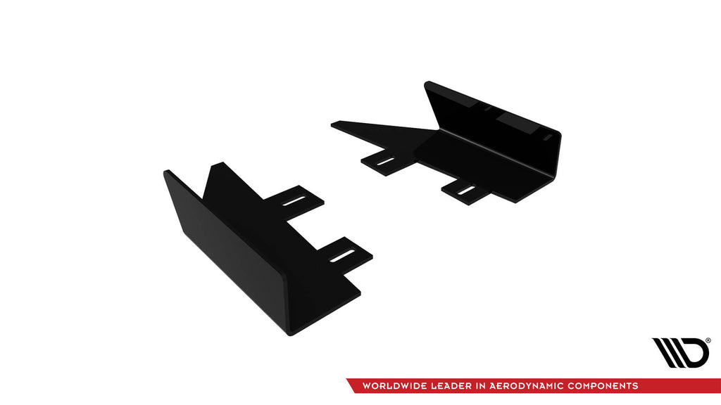 Maxton Design Hintere Seiten Flaps passend für Audi S5 / A5 S-Line Coupe / Cabriolet 8T schwarz Hochglanz