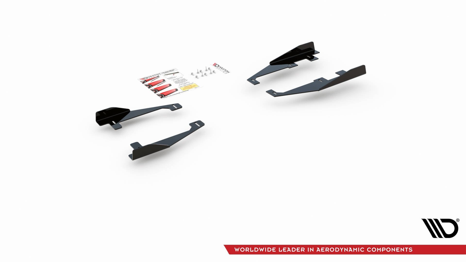Maxton Design Seitenschweller Flaps passend für VW Arteon R-Line Limousine / Shooting Brake Mk1 schwarz Hochglanz