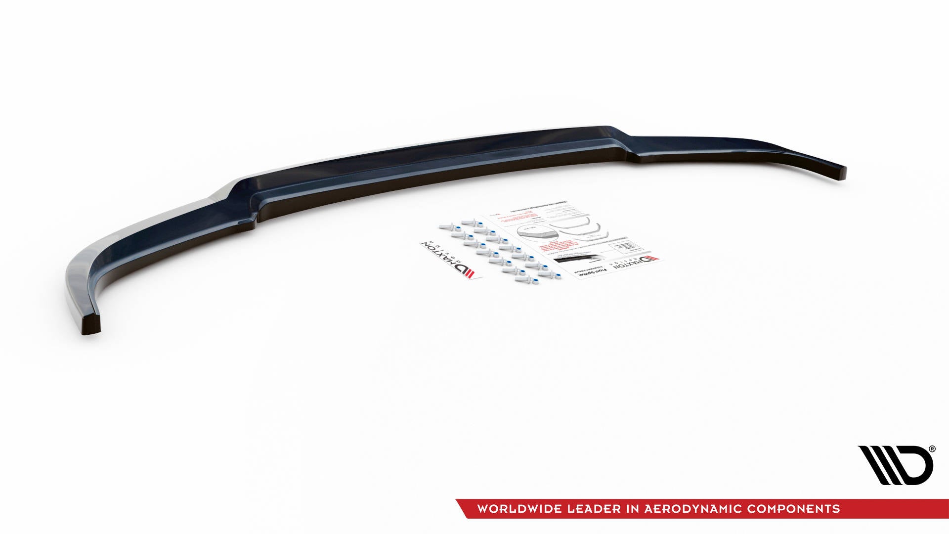 Maxton Design Street+ Spoilerlippe Front Ansatz passend für Dodge Durango RT Mk3 schwarz Hochglanz