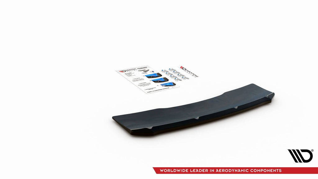 Maxton Design Mittlerer Diffusor Heck Ansatz für Audi S5 Sportback F5 Facelift schwarz matt