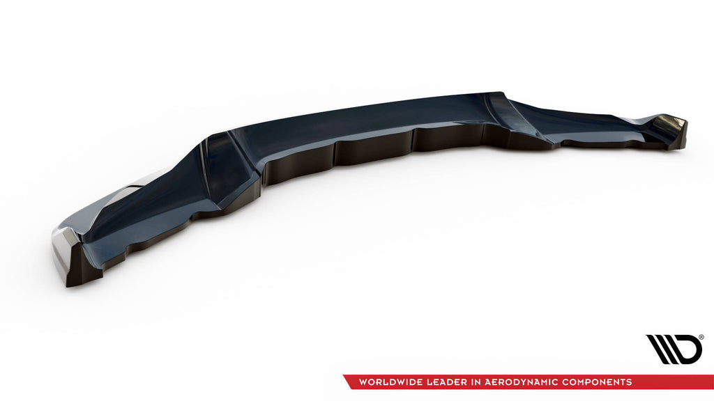 Maxton Design Street+ Spoilerlippe Front Ansatz V.3 passend für BMW X6 M-Paket F16 schwarz Hochglanz