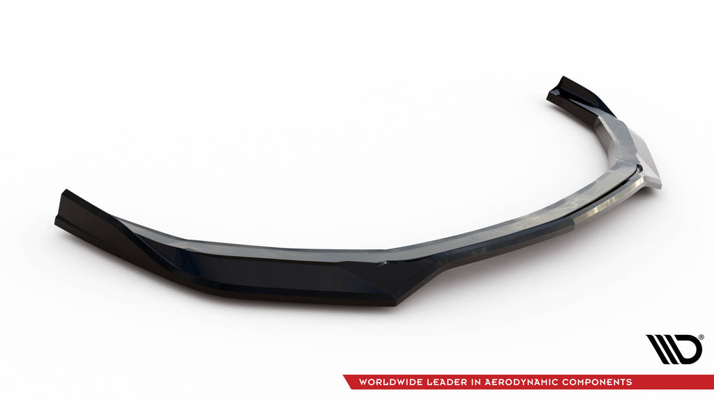 Maxton Design Street+ Spoilerlippe Front Ansatz V.1 passend für Ford Mustang GT Mk7 schwarz Hochglanz