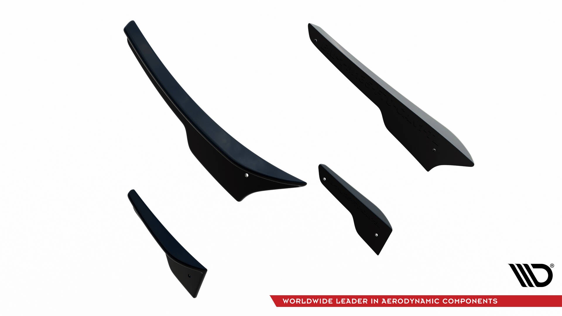Maxton Design Stoßstangen Flaps Wings vorne Canards passend für BMW 1er M-Paket F70